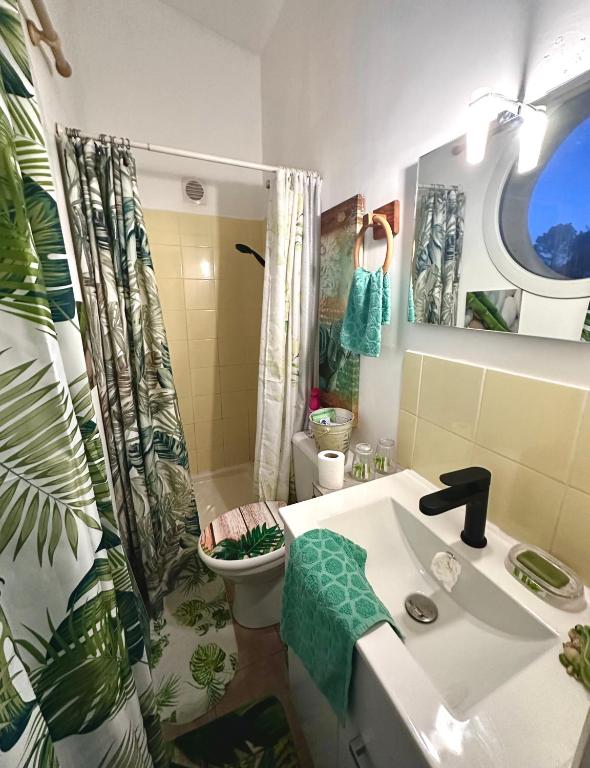 Salle de bain avec douche